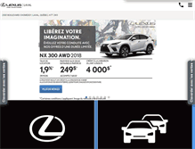 Tablet Screenshot of lexuslaval.com